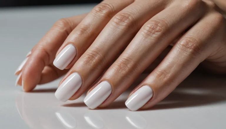 blanc laiteux ongles