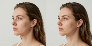 yoga du visage avant après