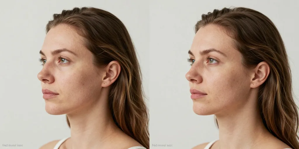yoga du visage avant après