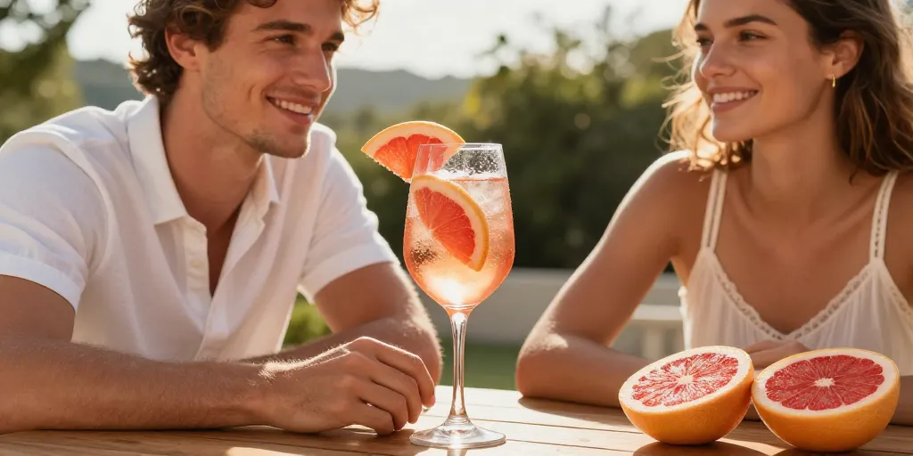vin pamplemousse rosé
